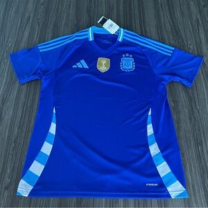 Argentina 2024 soccer champions jersey size Large new with tags original